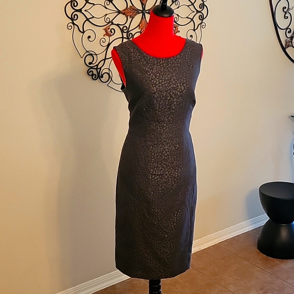 Black imprinted dress